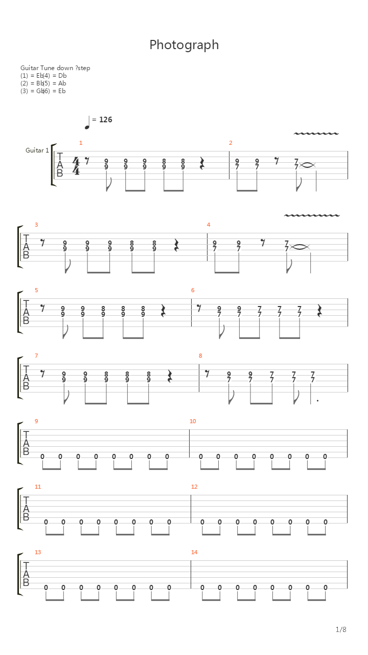 Photograph吉他谱