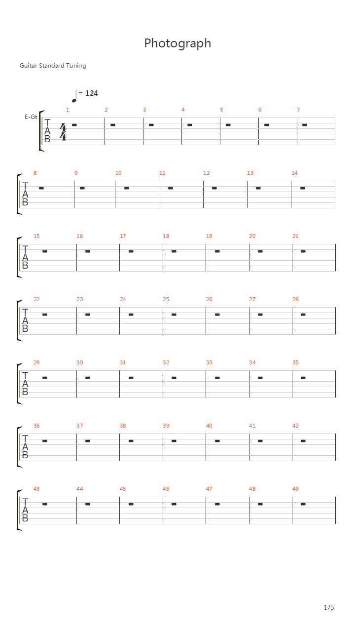 Photograph吉他谱