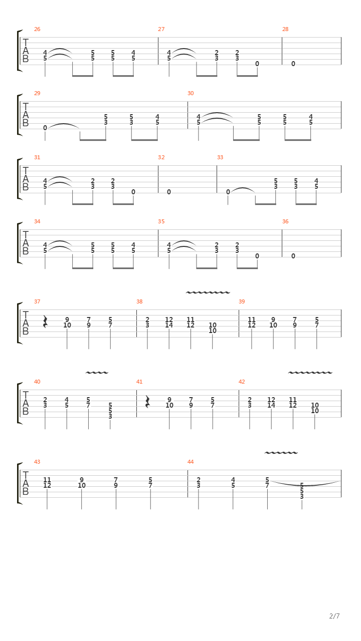 Too Late For Love吉他谱