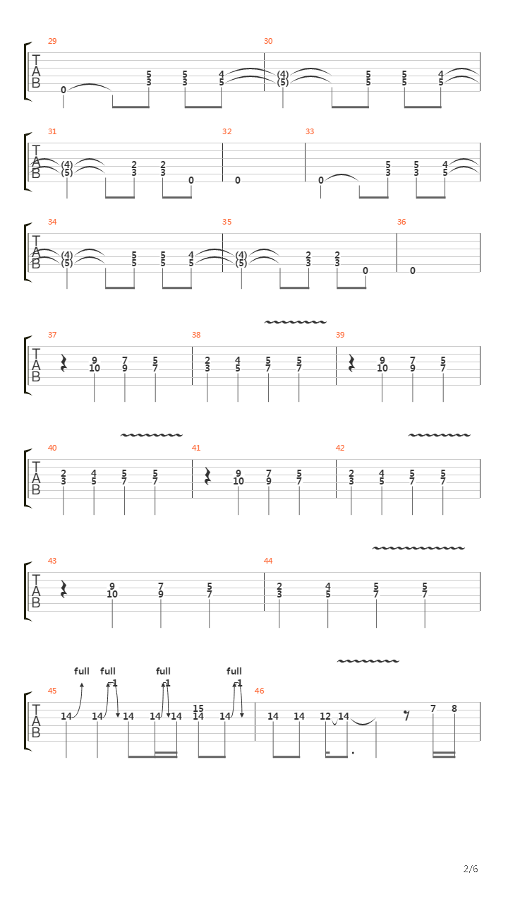 Too Late For Love吉他谱