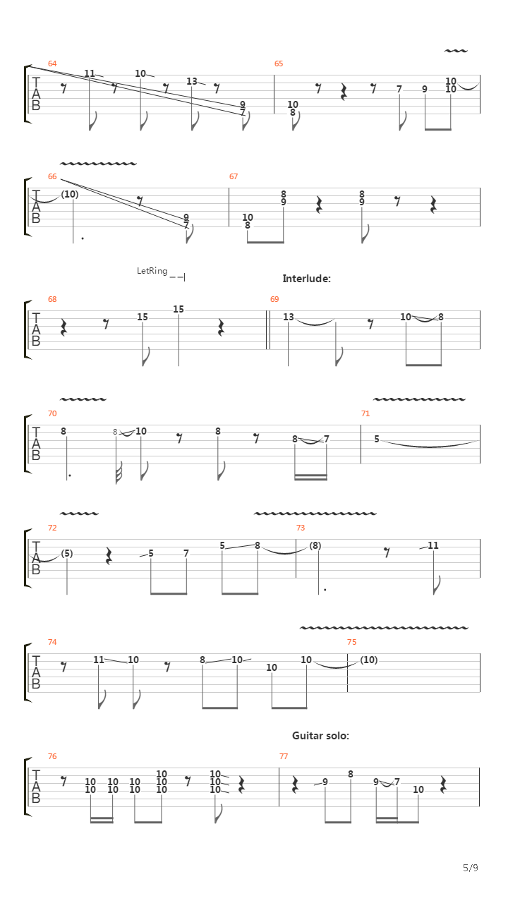 Long Run吉他谱