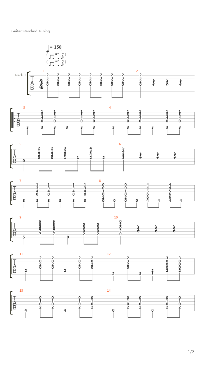 Hakuna Matata吉他谱