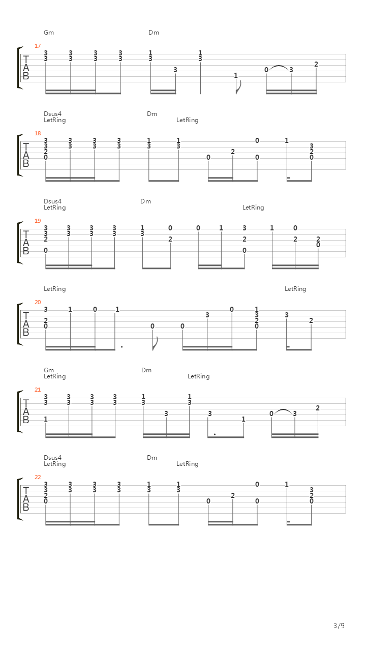 Song For Guy吉他谱