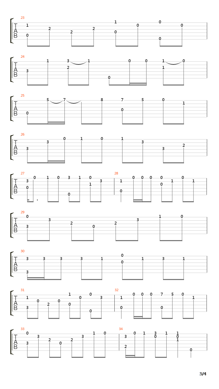 Sorry Seems To Be The Hardest Word吉他谱