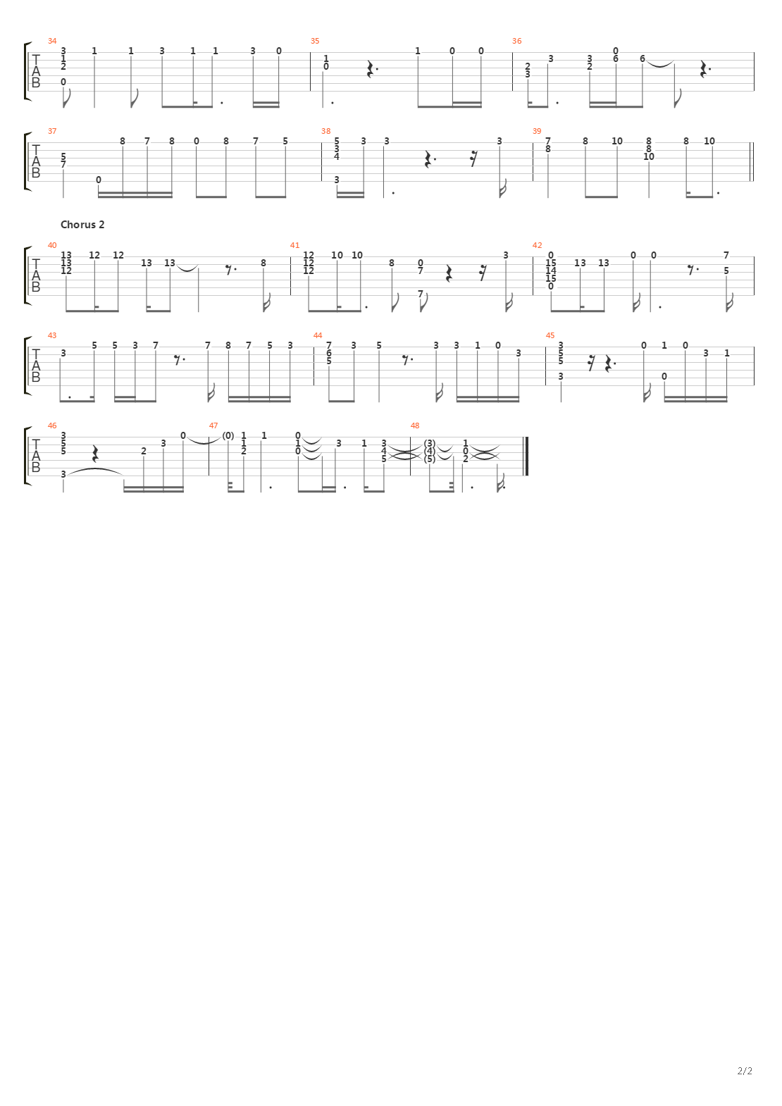 The Last Song吉他谱