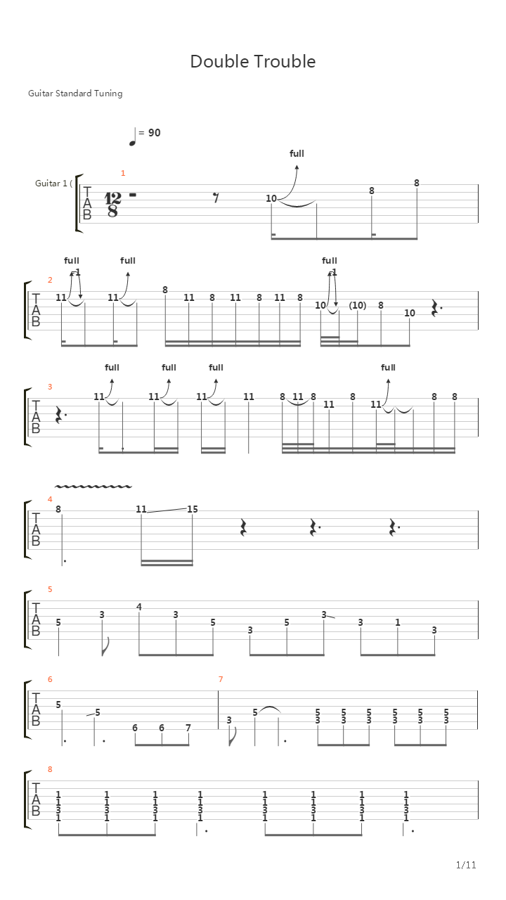 Double Trouble吉他谱