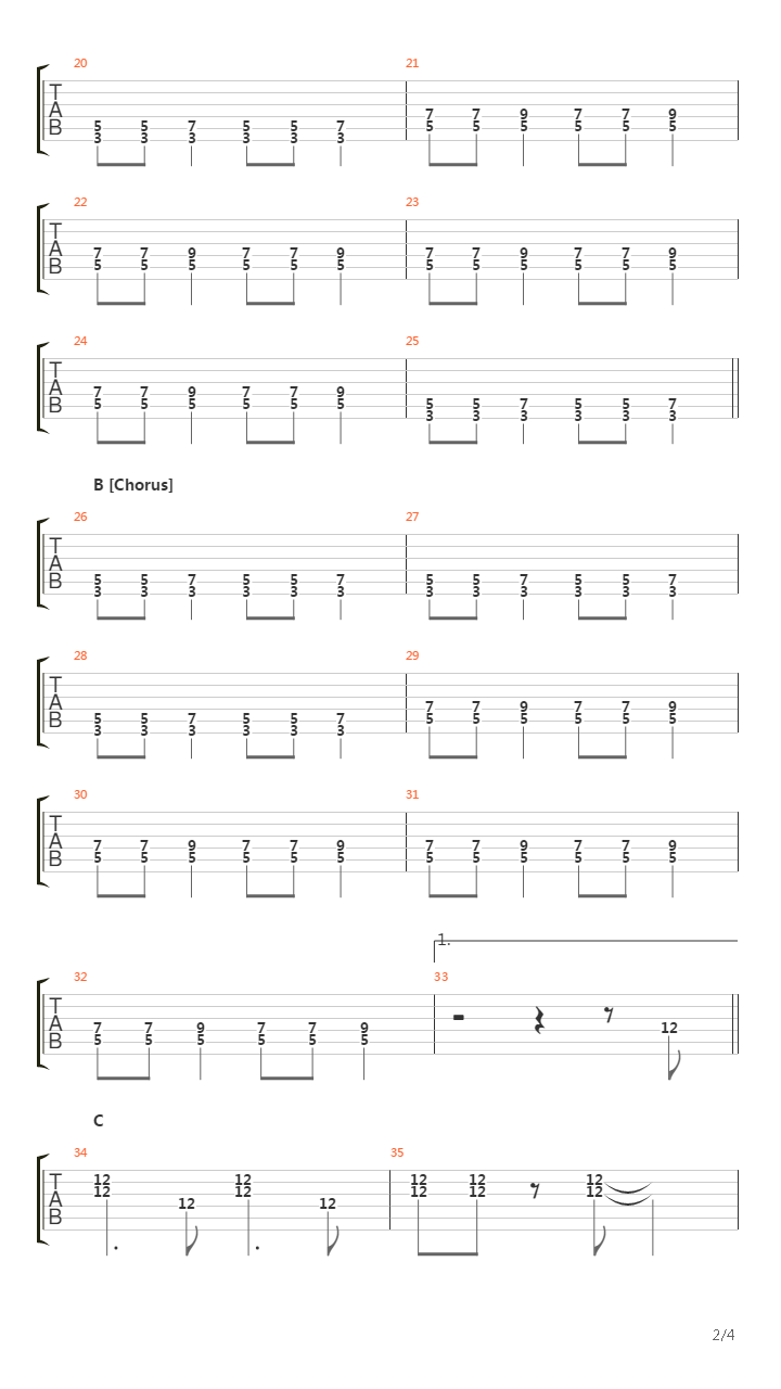 Tulsa Time吉他谱