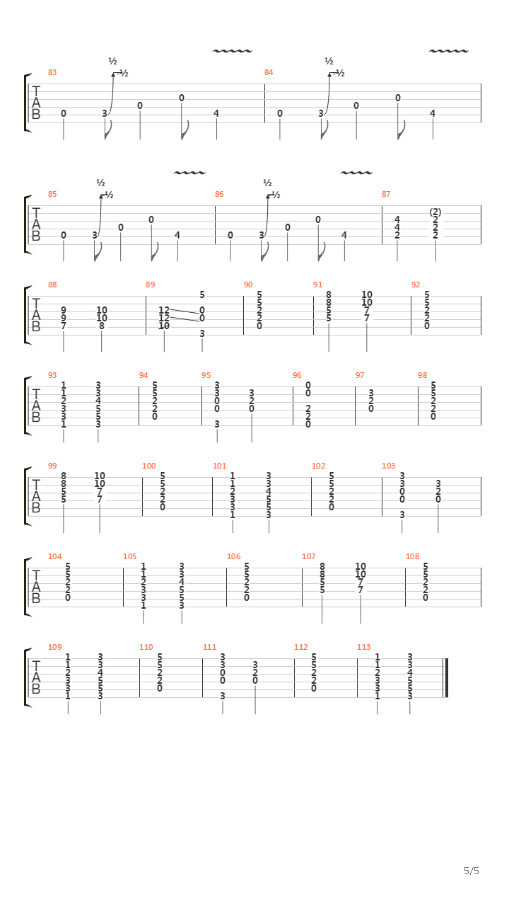 And On The 8th Day吉他谱