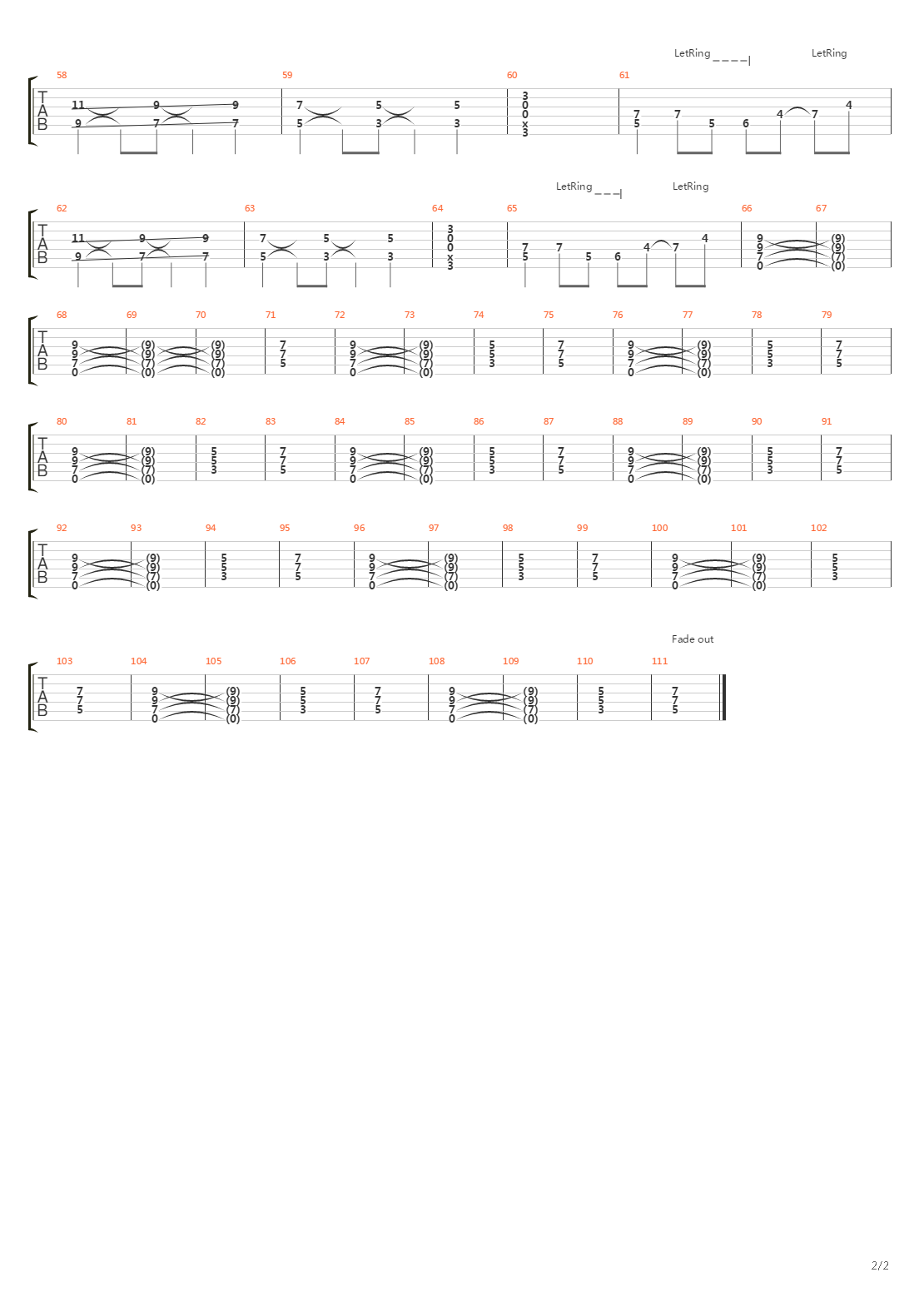 Journey Of 1000 Years吉他谱