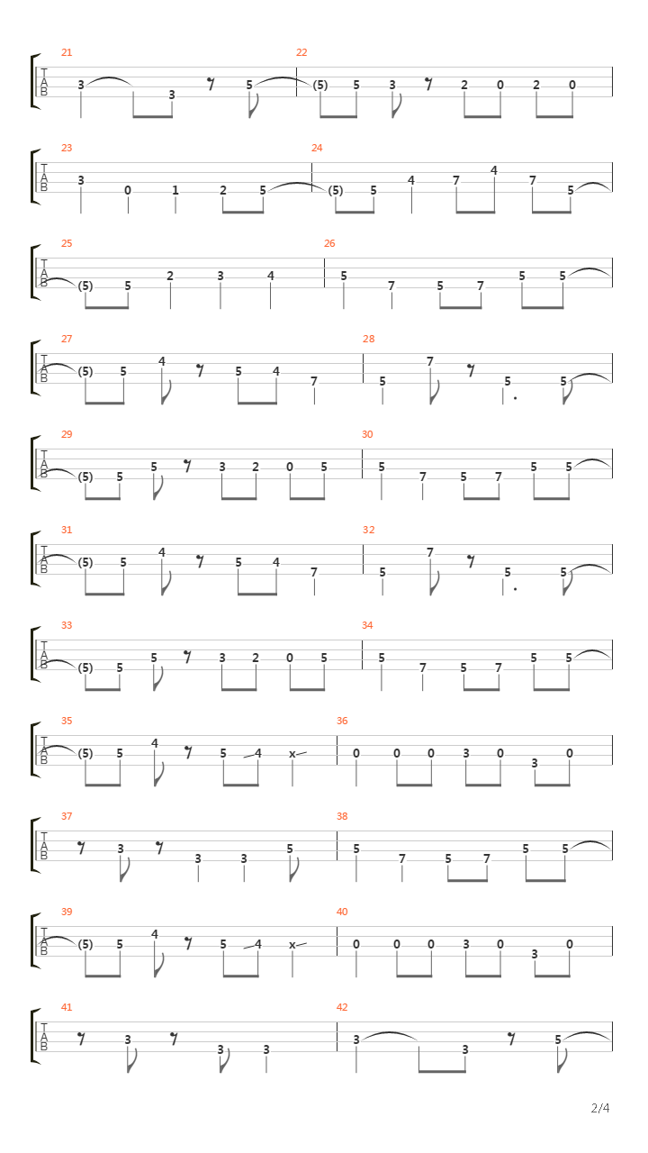 Mainline吉他谱