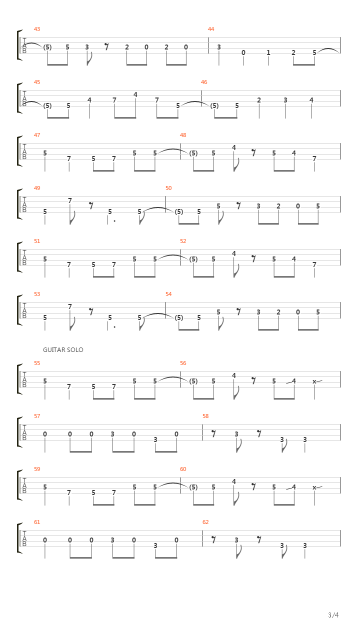 Mainline吉他谱