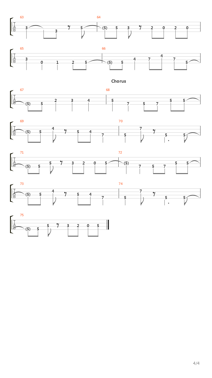 Mainline吉他谱