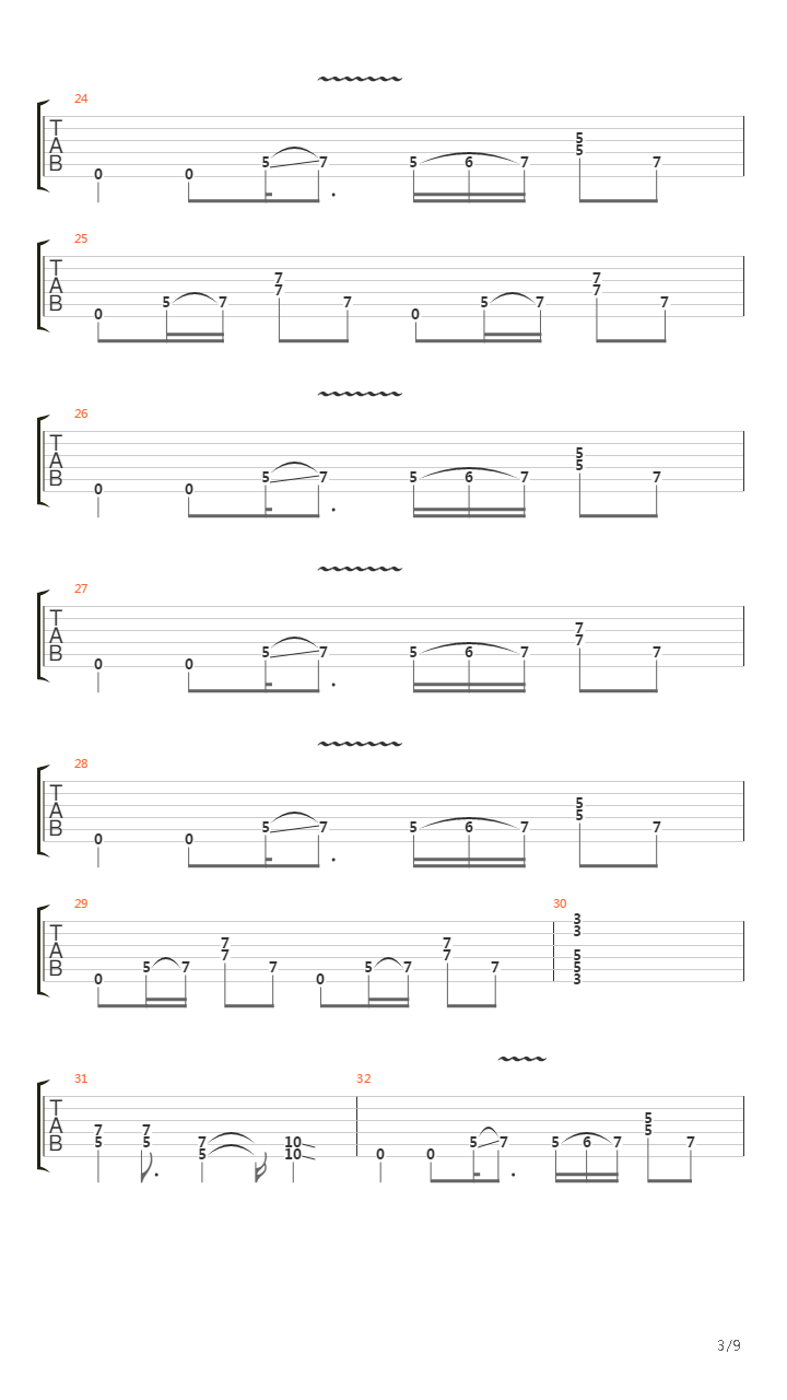 Modern Day Delilah吉他谱