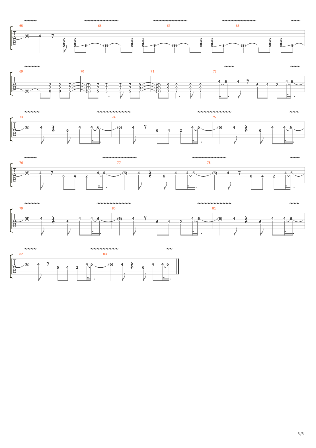 Two Timer吉他谱