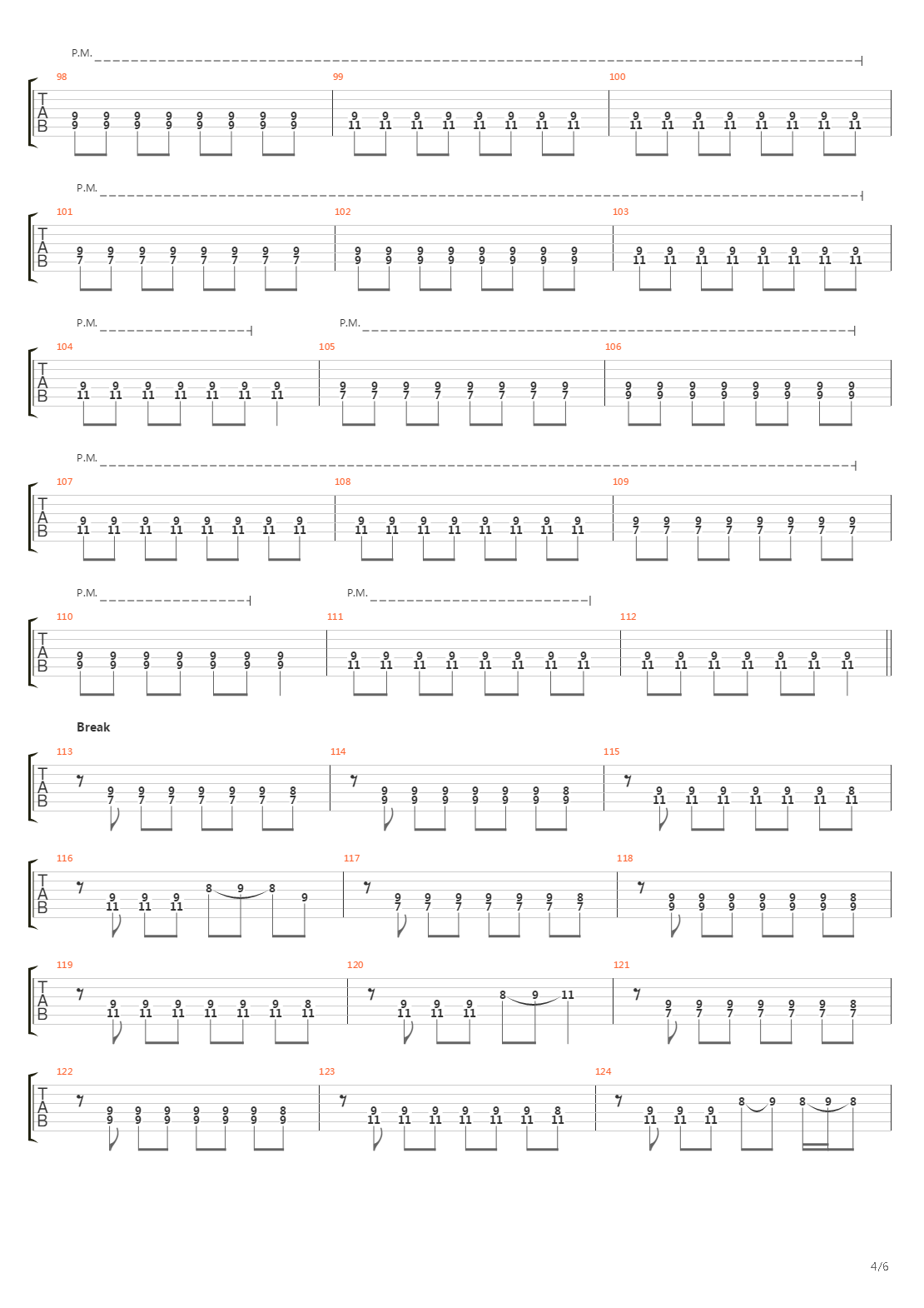 Cubicles吉他谱