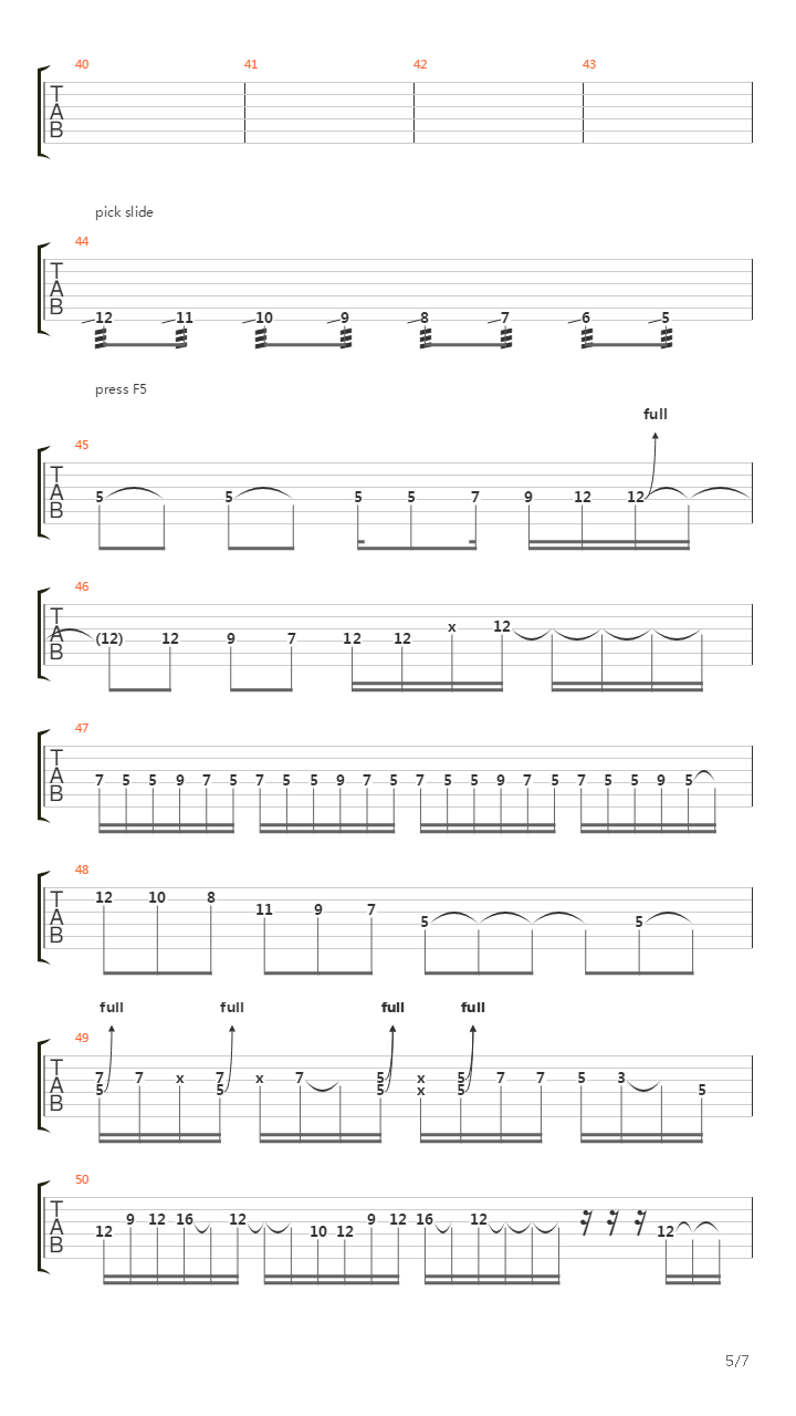 Dead吉他谱