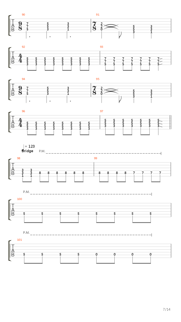 Famous Last Words(10)吉他谱