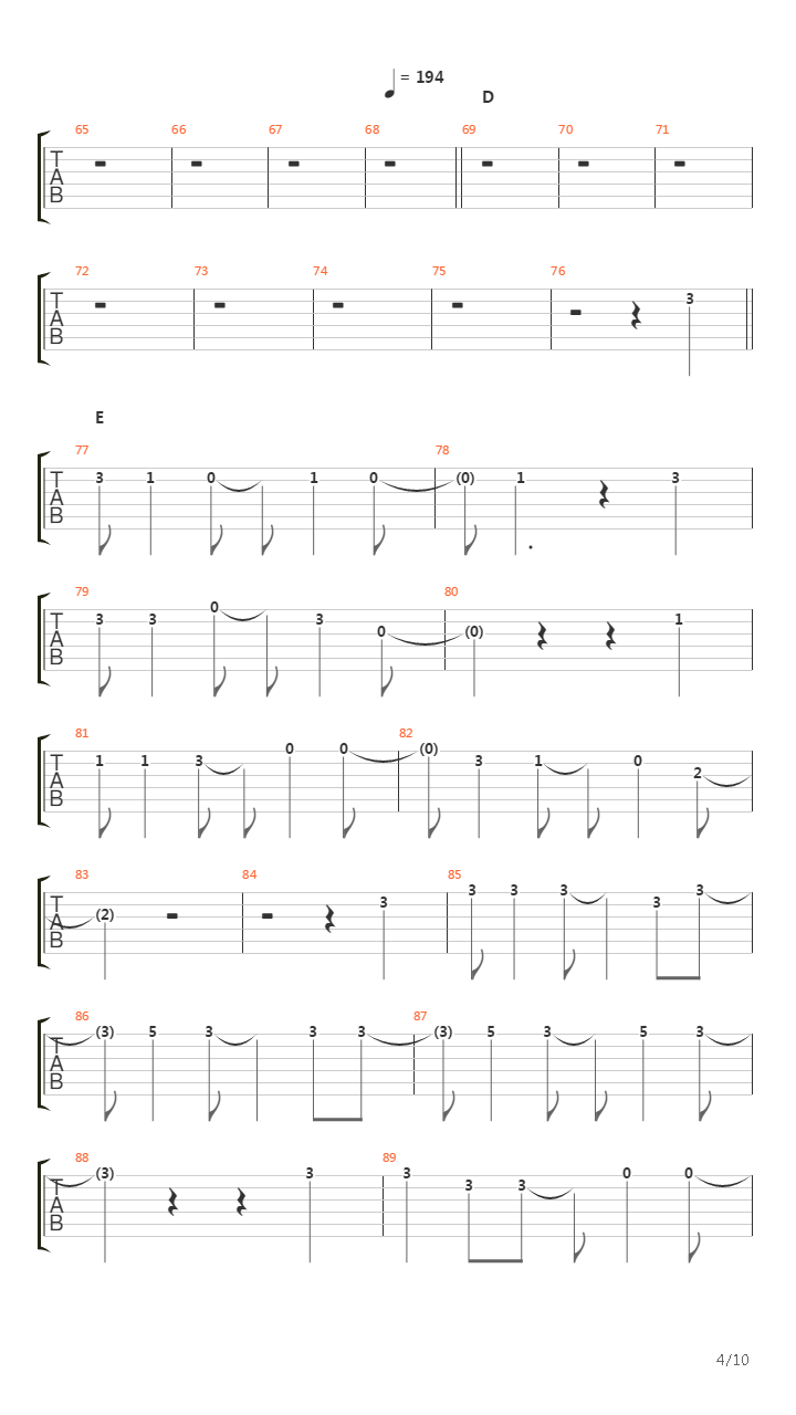 Welcome To The Black Parade(11)吉他谱