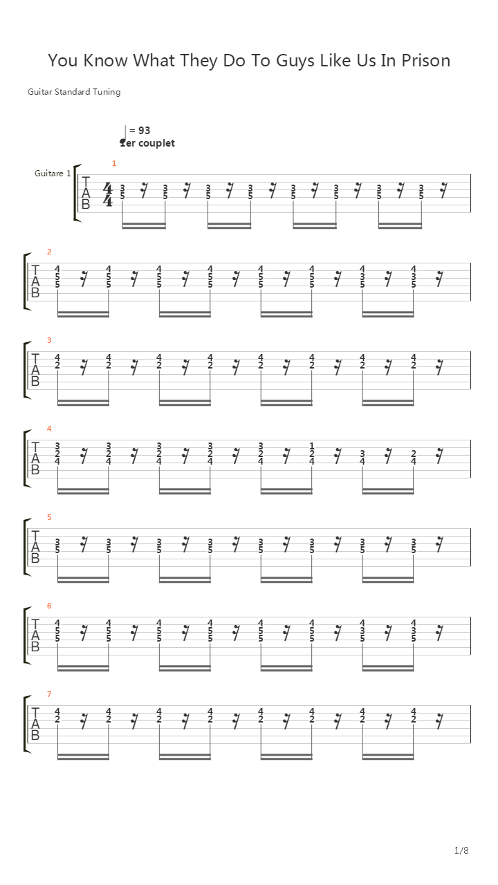 You Know What They Do To Guys Like Us In Prison吉他谱