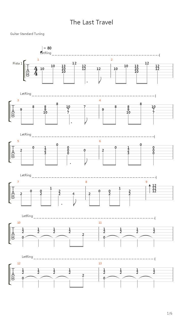 最终幻想13-2 - Noel's Theme ~The Last Travel吉他谱