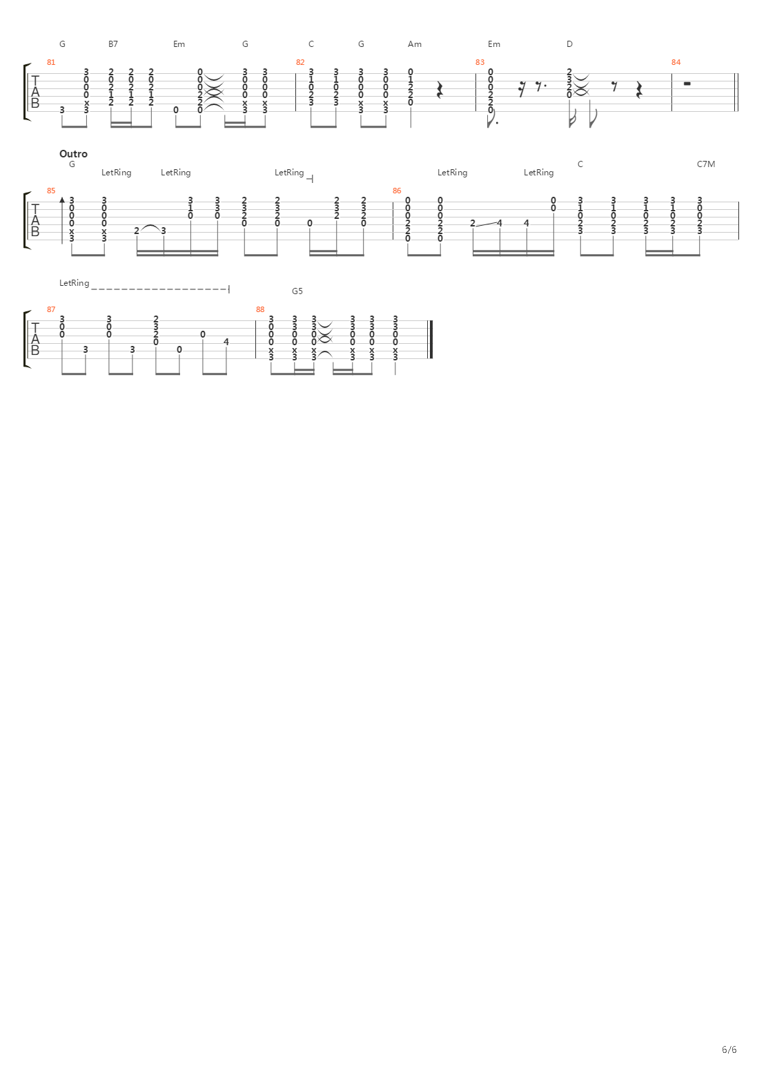 39吉他谱