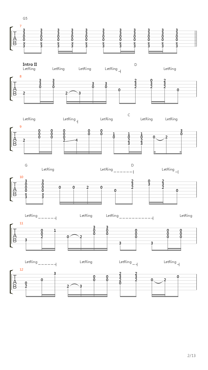 39吉他谱