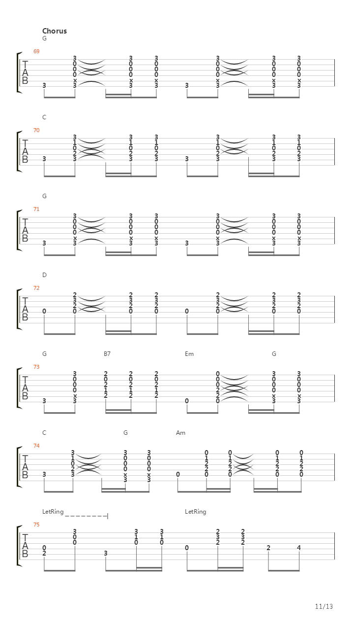 39吉他谱