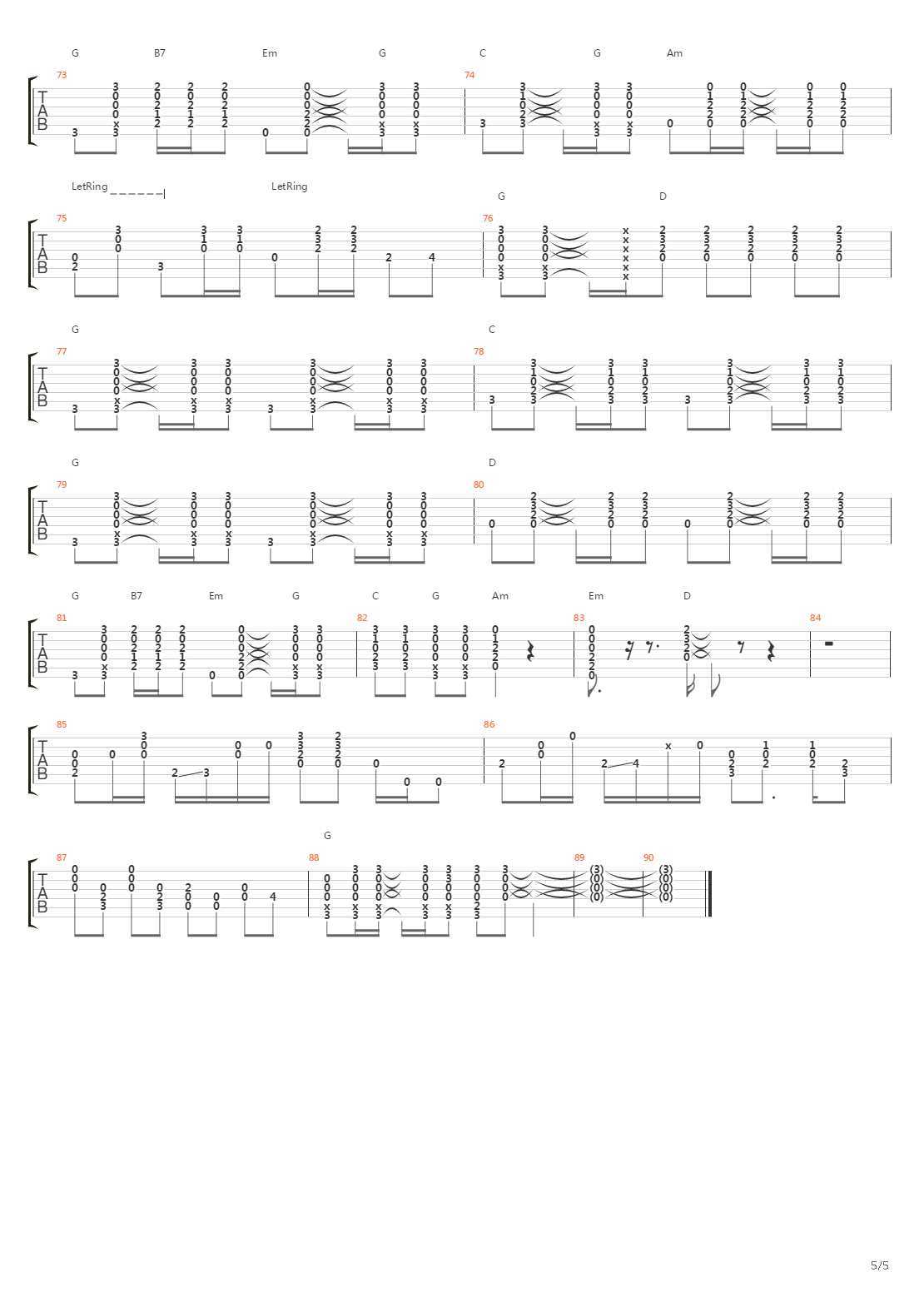 39吉他谱