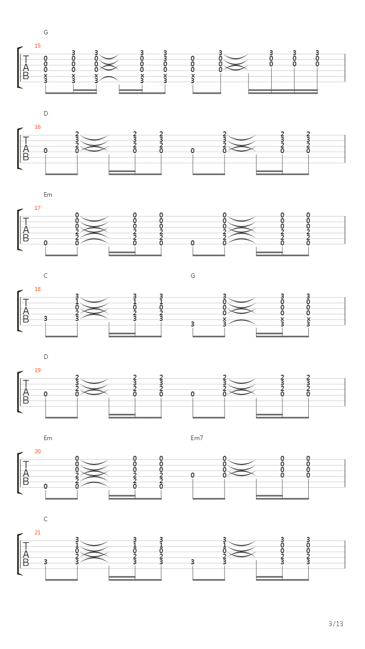 39吉他谱