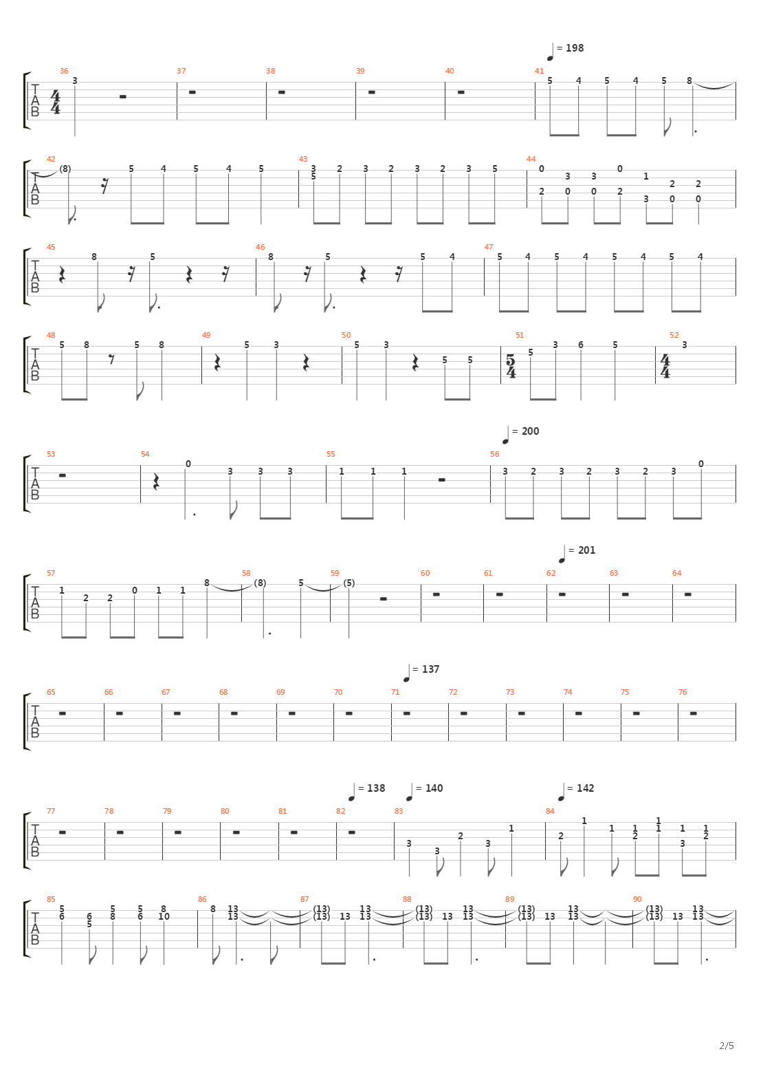 The March Of The Black Queen吉他谱