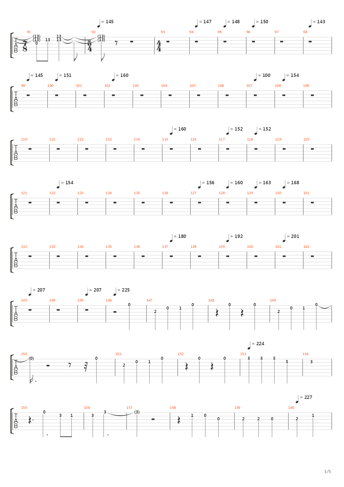 The March Of The Black Queen吉他谱