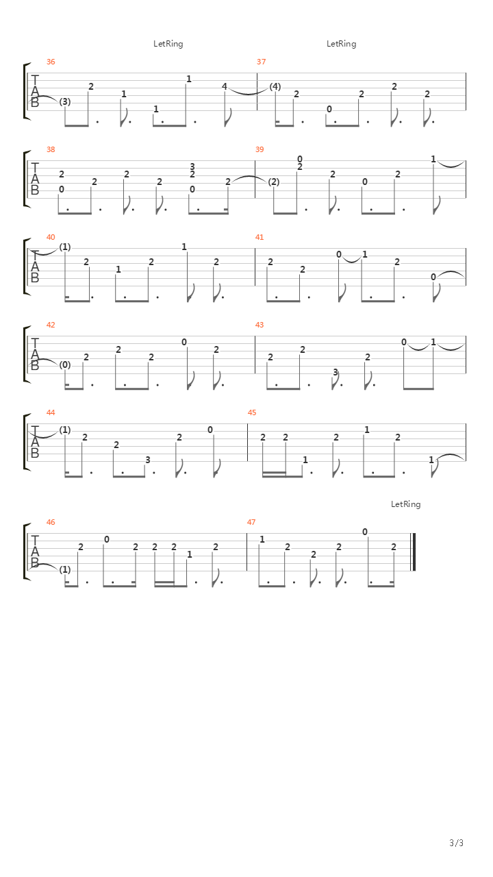 White Queen As It Began吉他谱