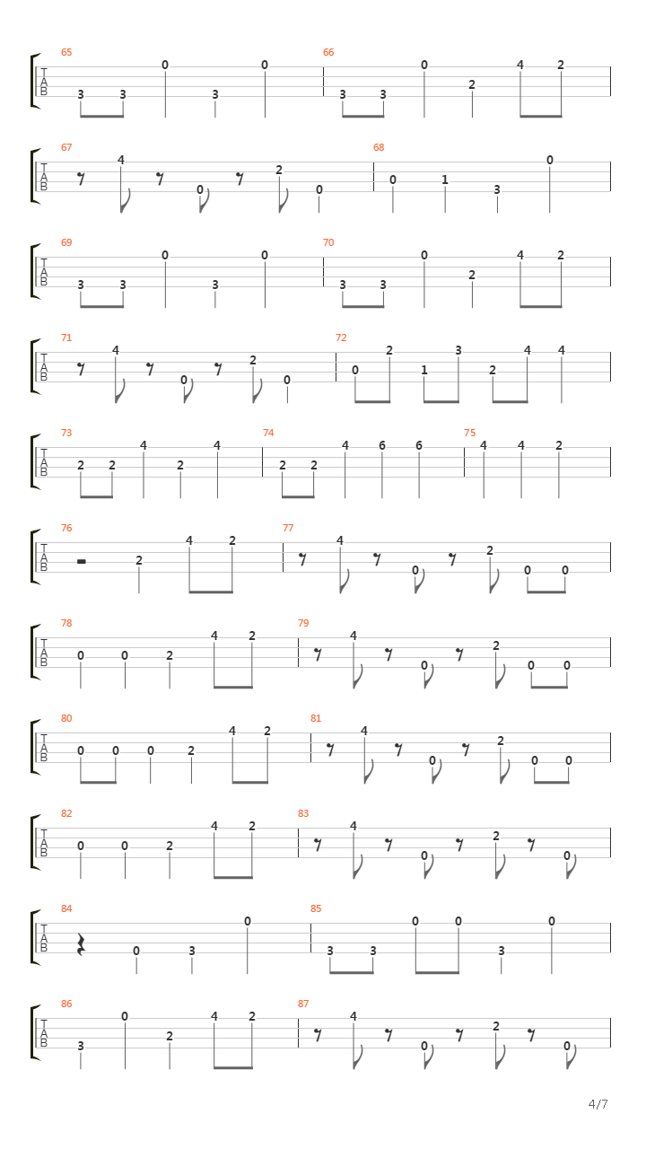 Private Joy吉他谱