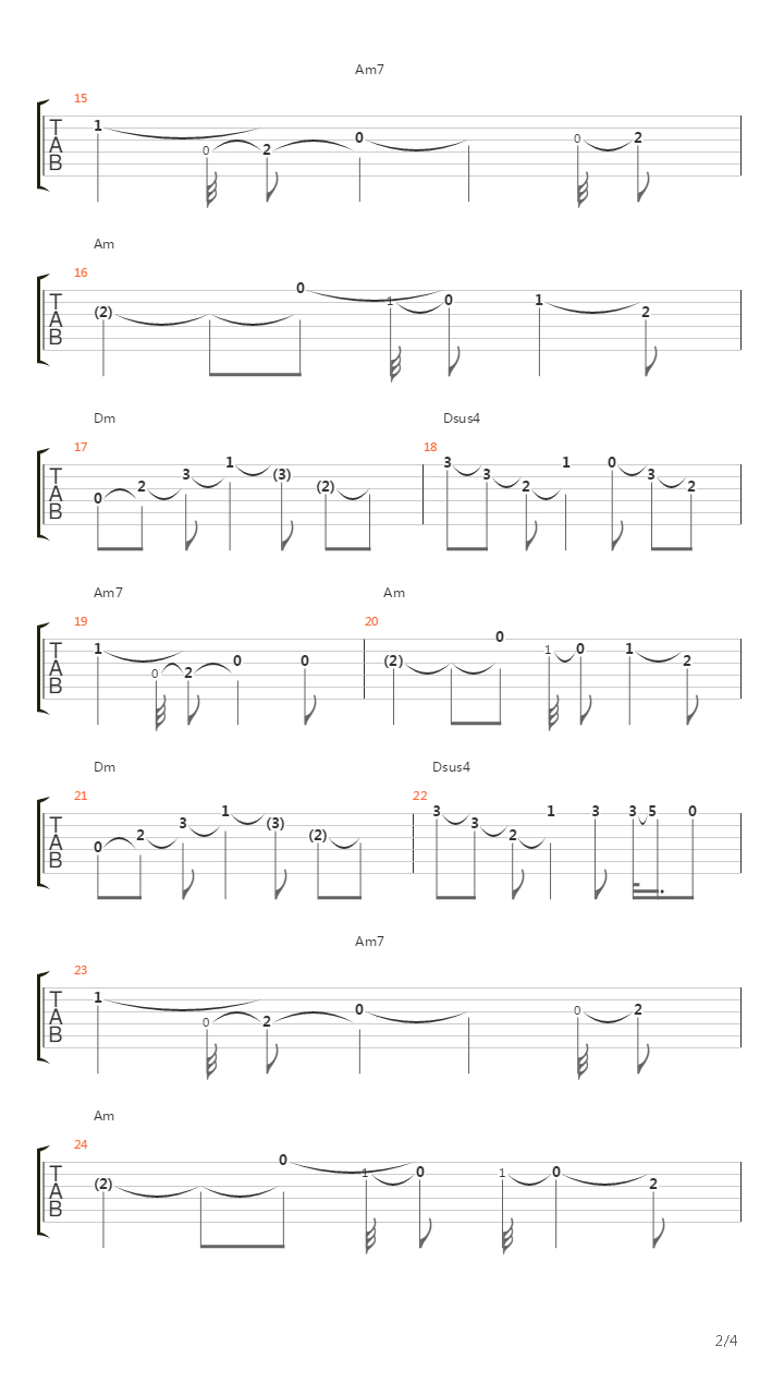 Indian Strings吉他谱