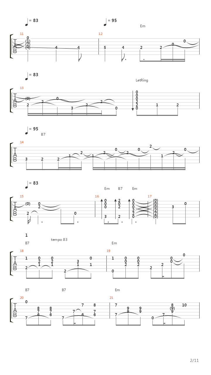 Ochi Chornya吉他谱