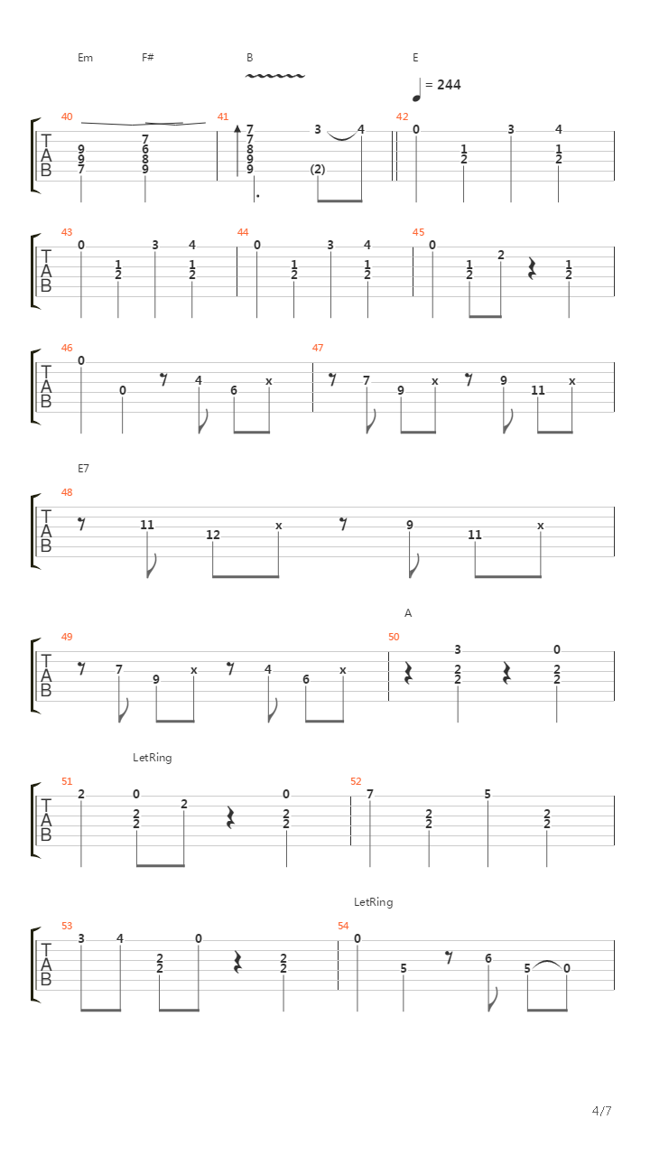 St Louis Blues吉他谱