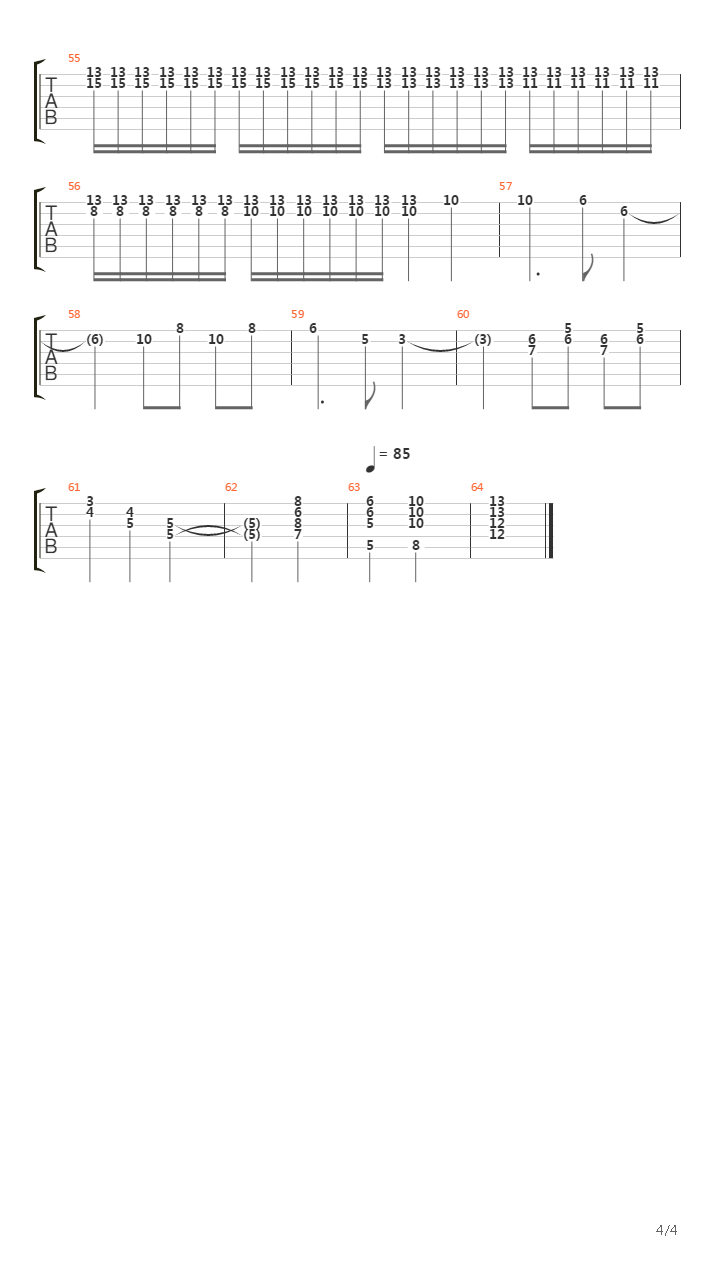 Unchained Melody吉他谱