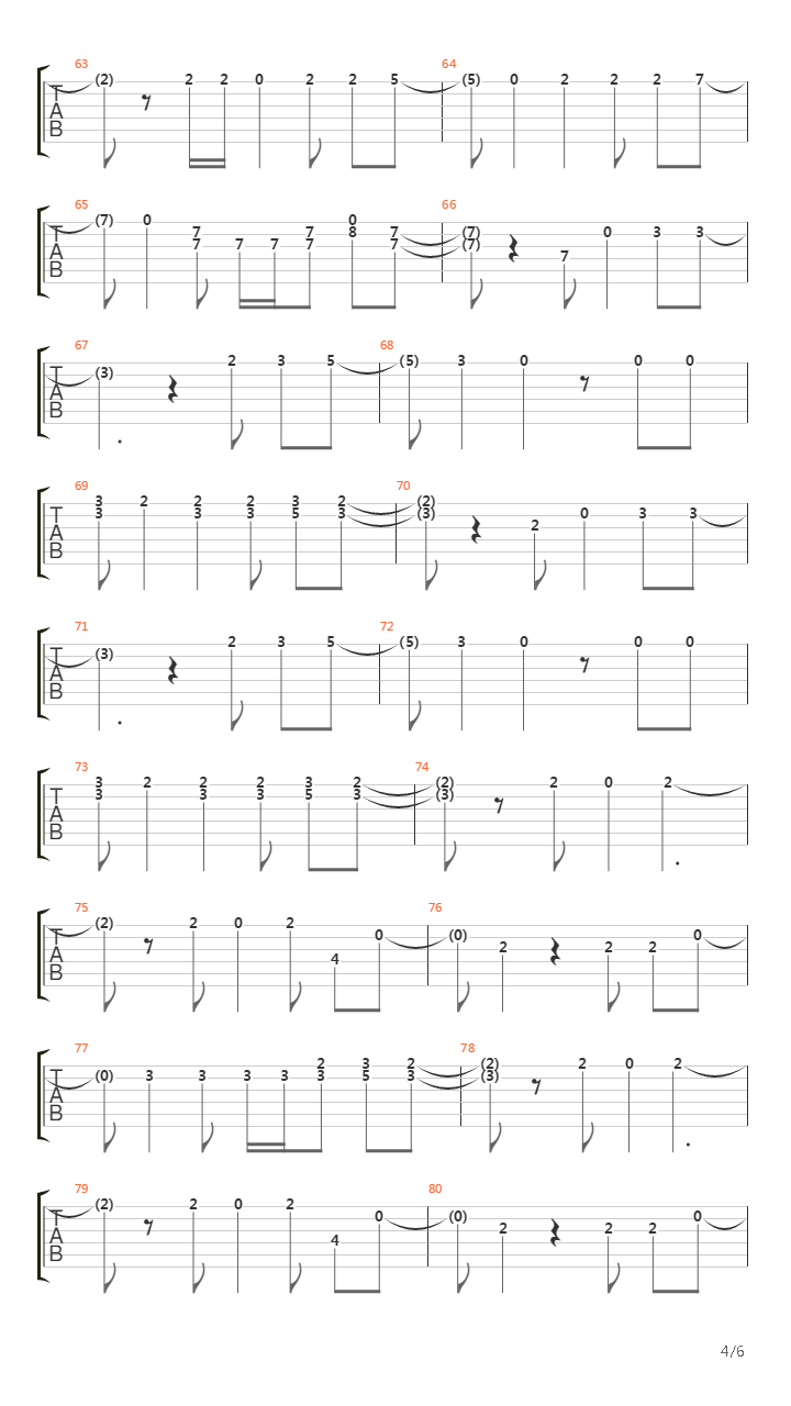 Ode To My Family吉他谱