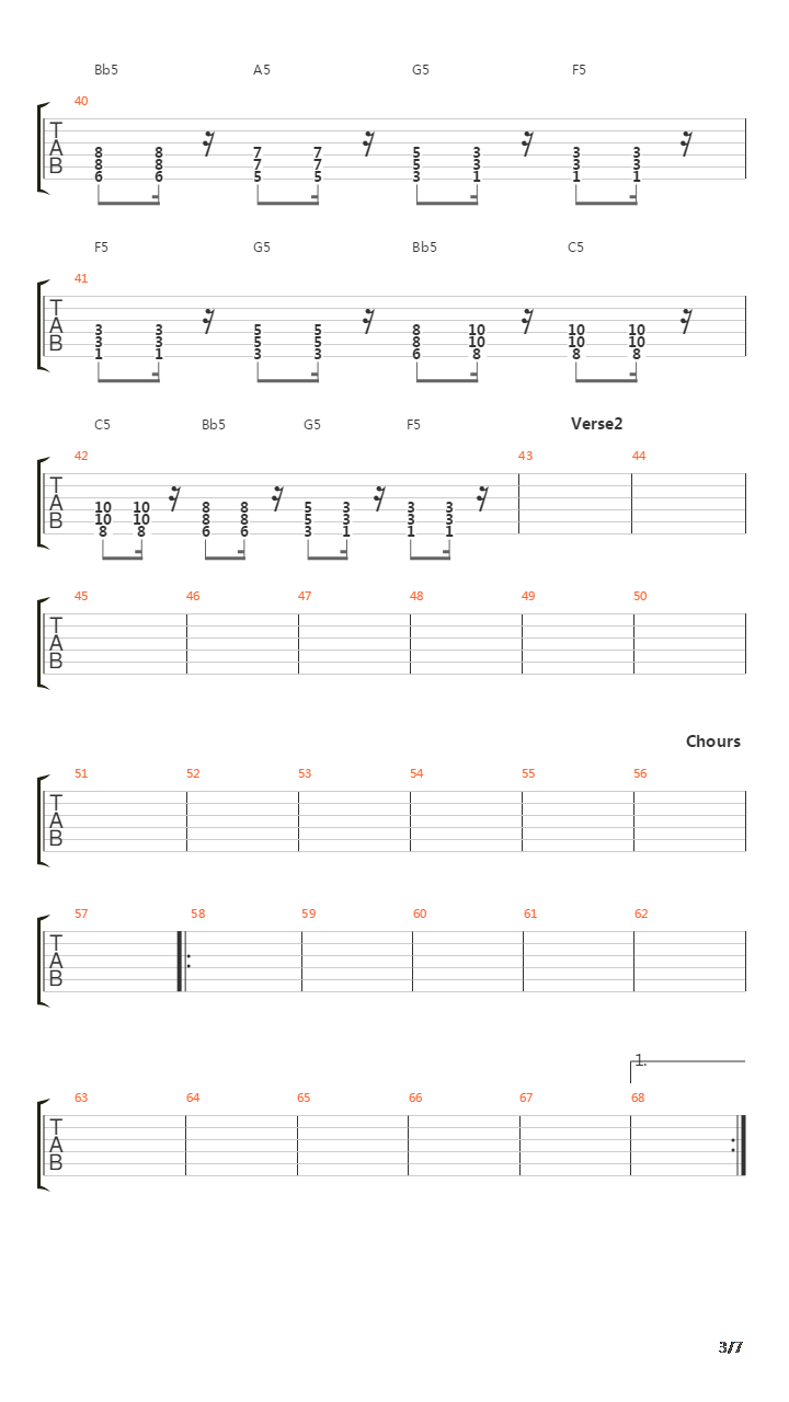 Starman吉他谱