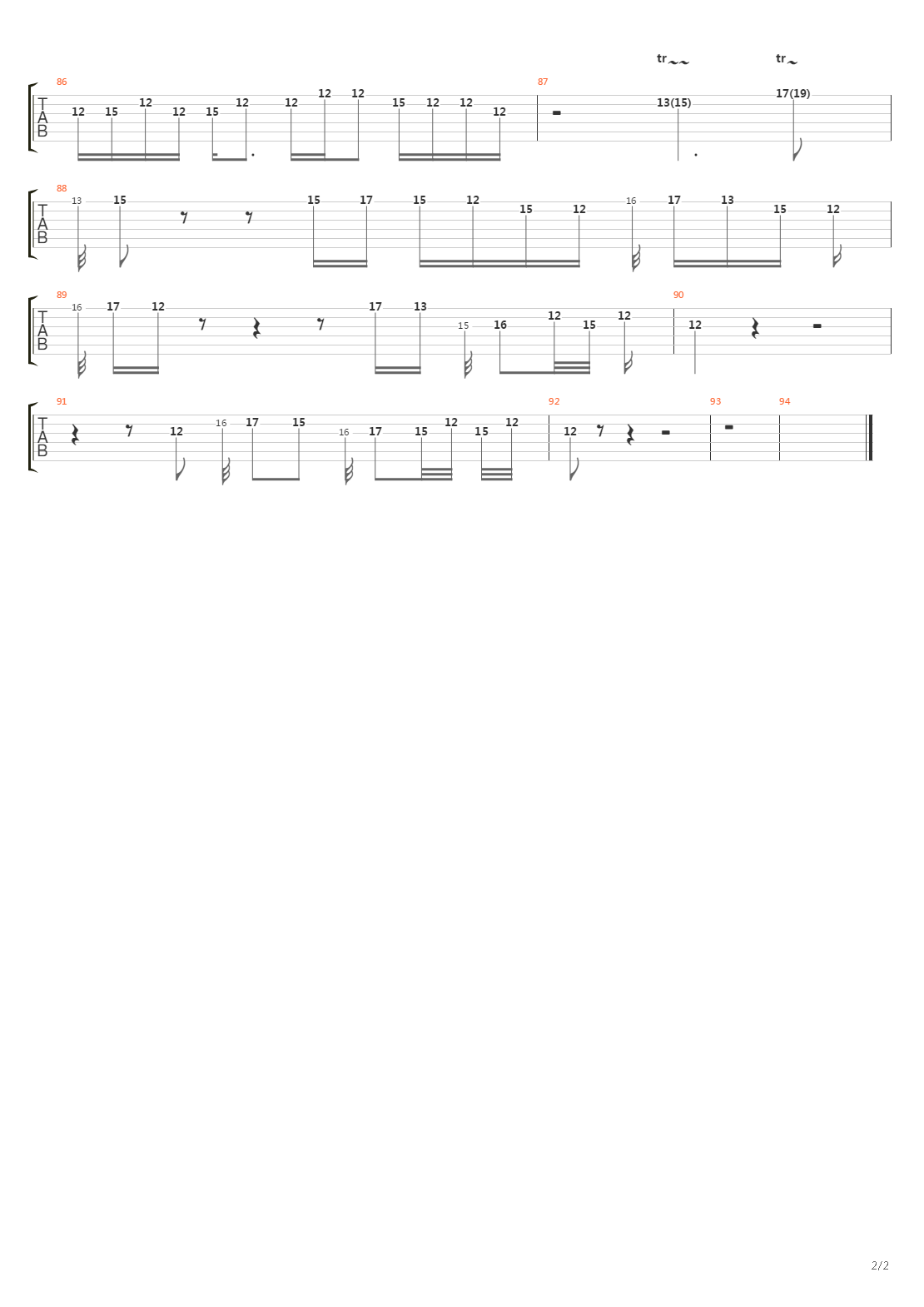 Time吉他谱