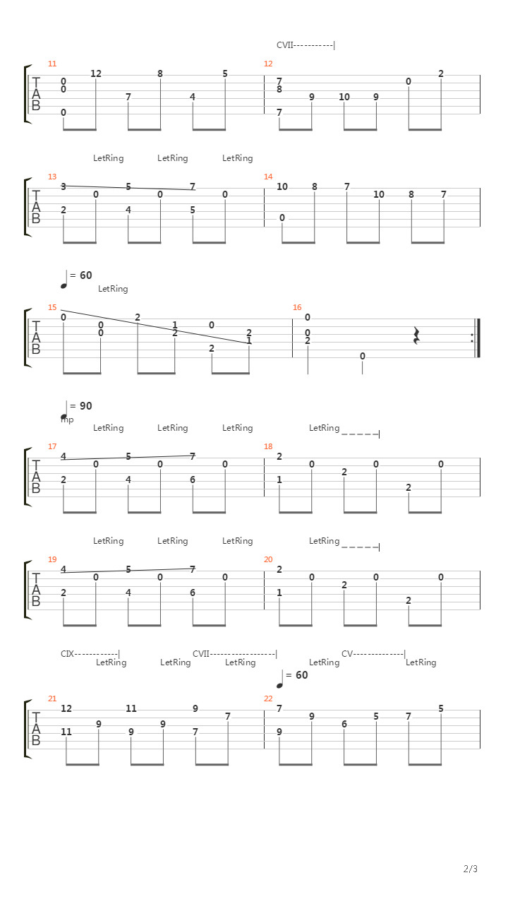 Lgrima吉他谱