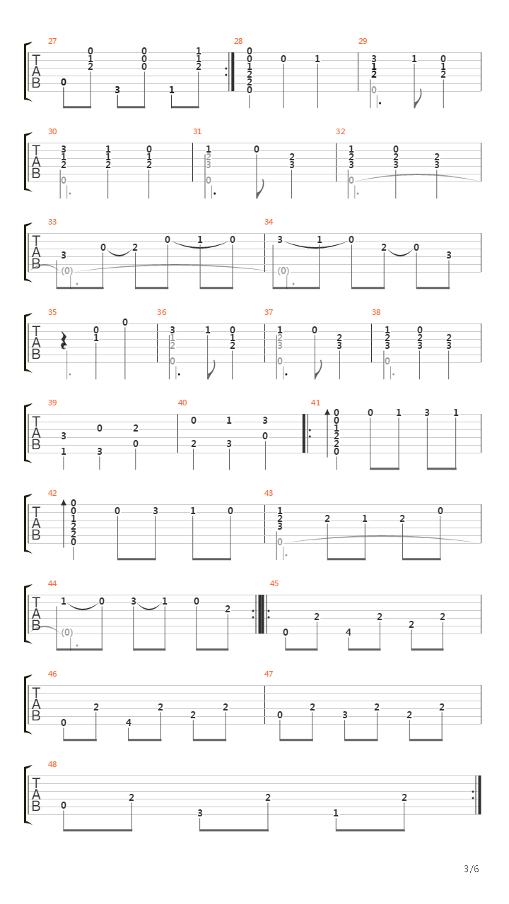 Malaguena吉他谱