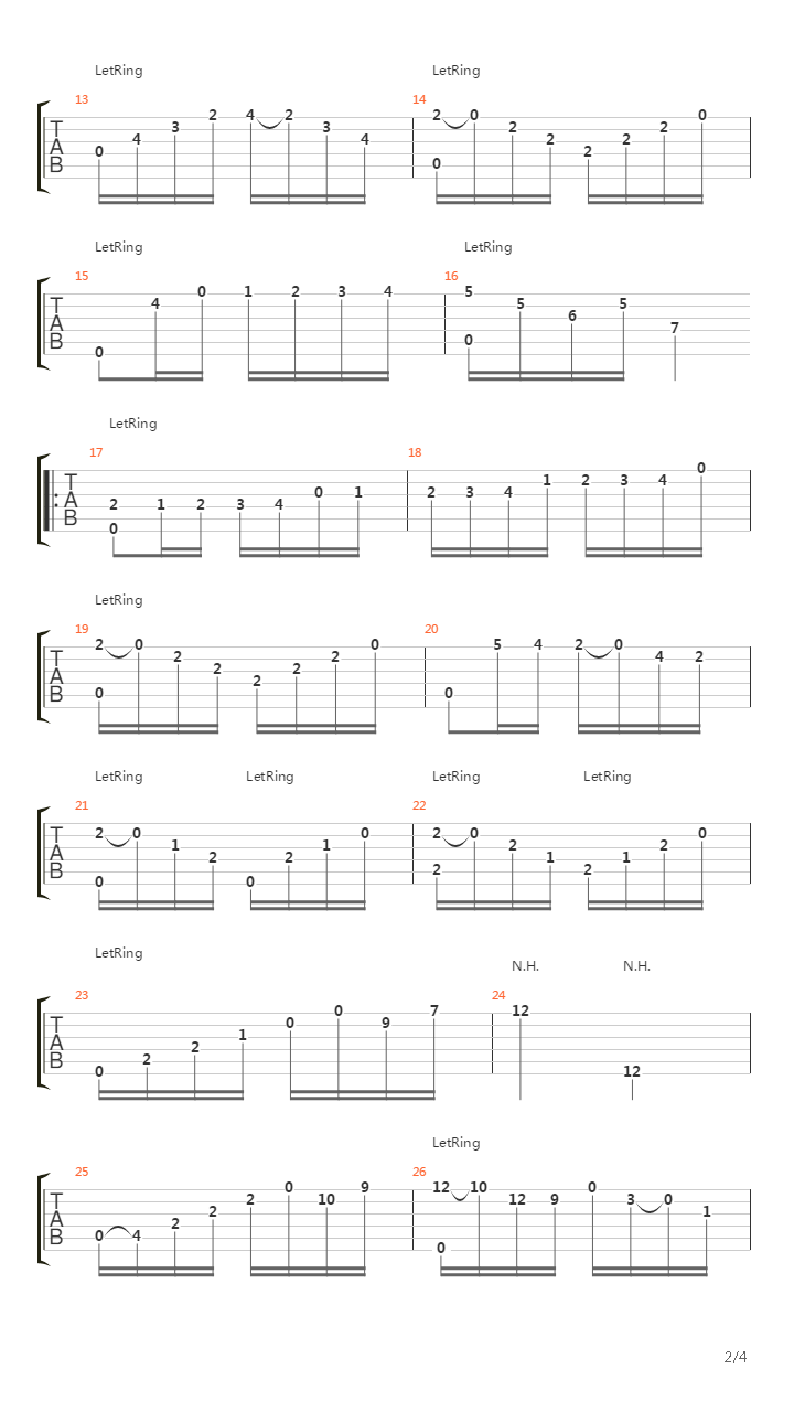 Scherzo En La Majeur吉他谱