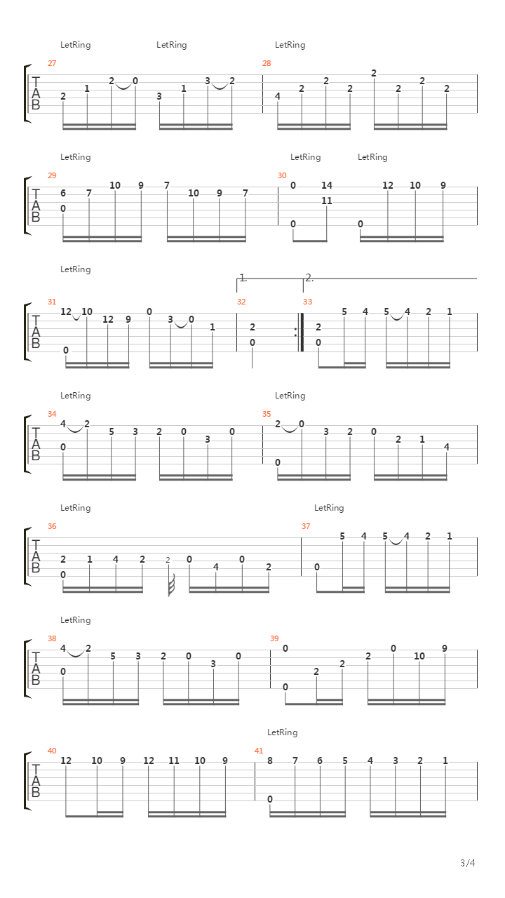 Scherzo En La Majeur吉他谱