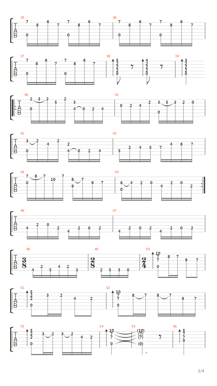 Study in G吉他谱