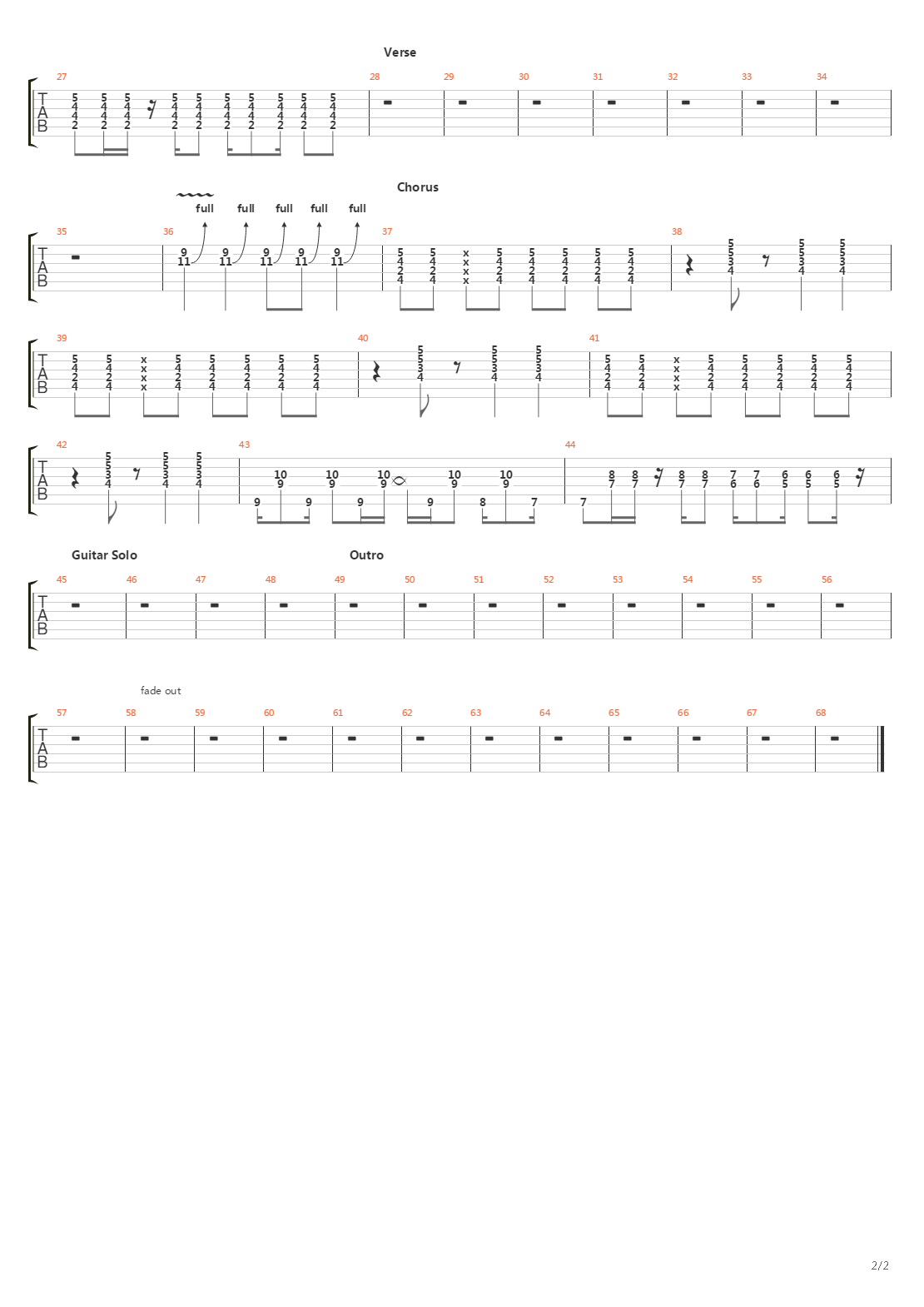 Crosstown Traffic吉他谱