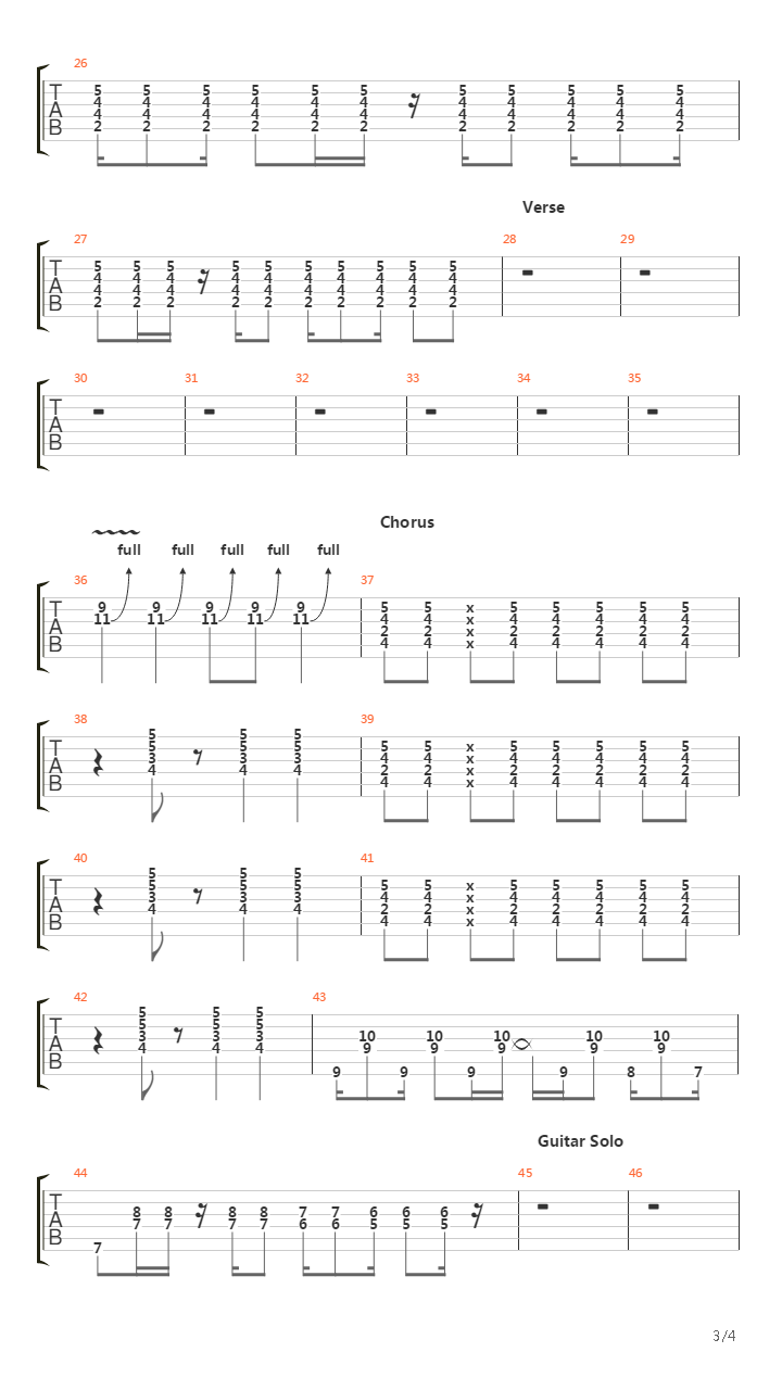 Crosstown Traffic吉他谱