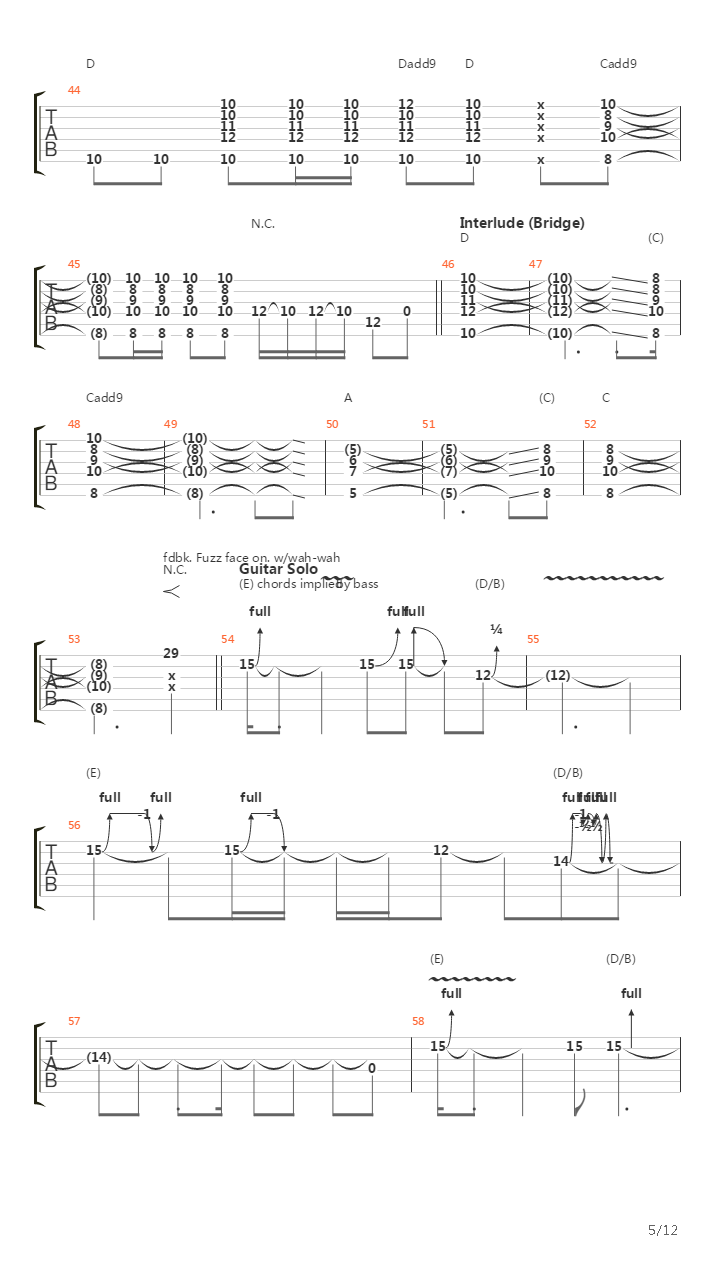 Fire吉他谱