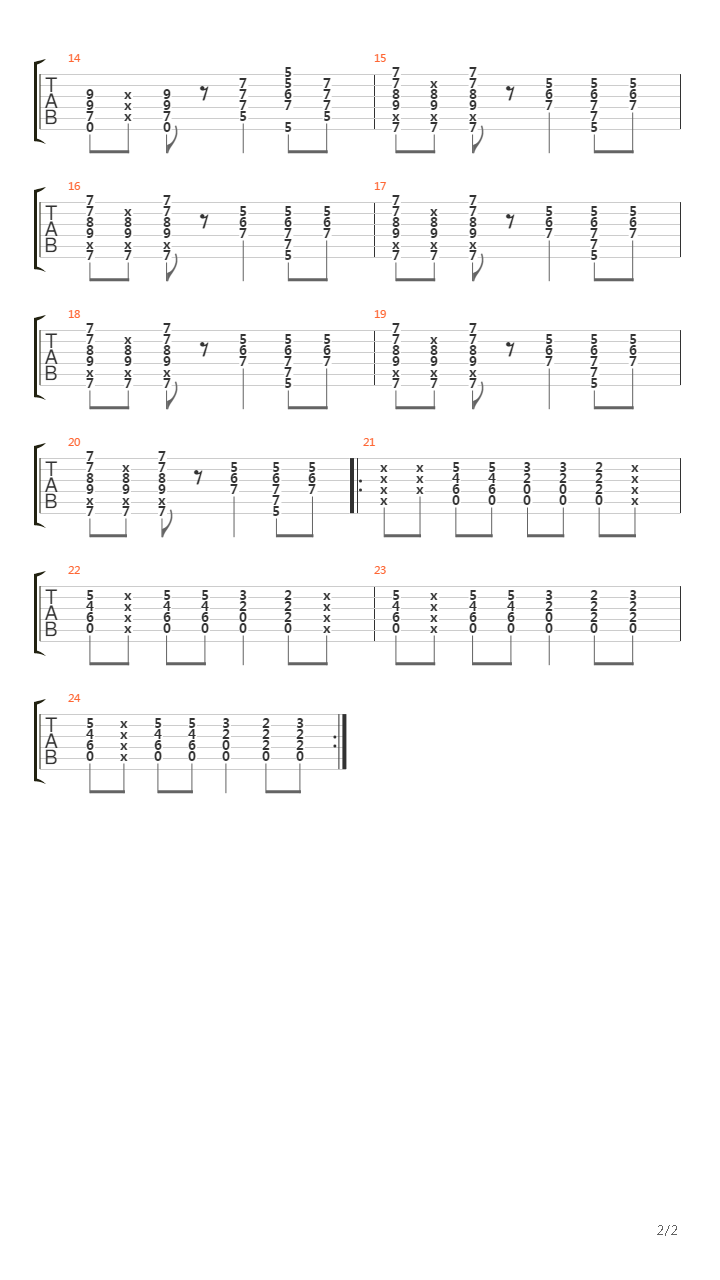 Gloria吉他谱