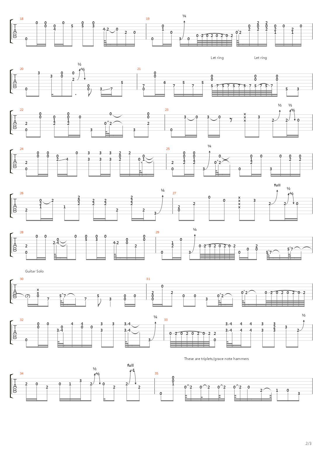 Hear My Train A Comin吉他谱